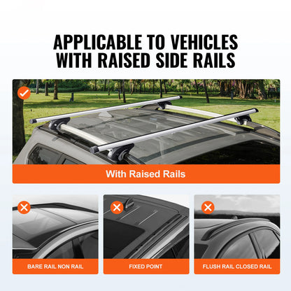 Adjustable Aluminum Roof Rail Crossbar