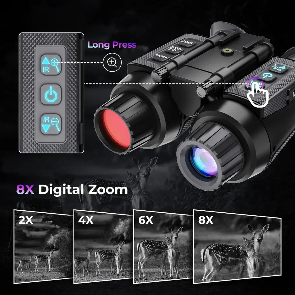 4K Head-Mounted Night Vision Goggles