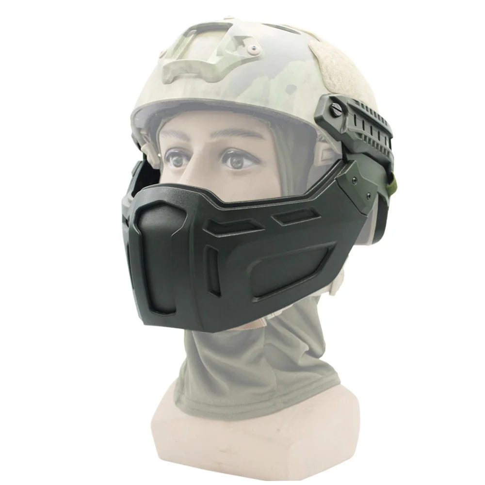 Tactical Helmet Half Face Mask