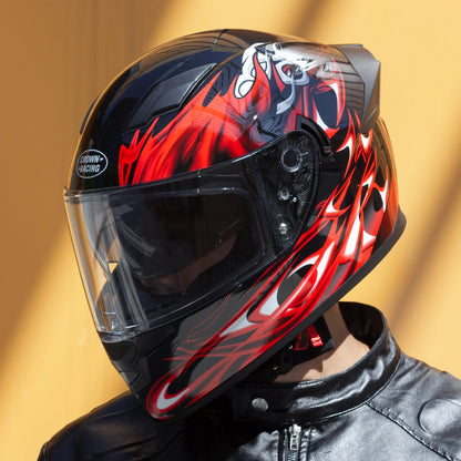 Full - Face Motorcycle Helmet DOT Certified