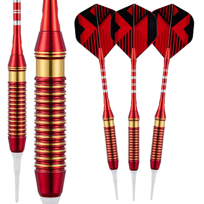 3 pcs 18g electroplated red copper Soft Tip  darts