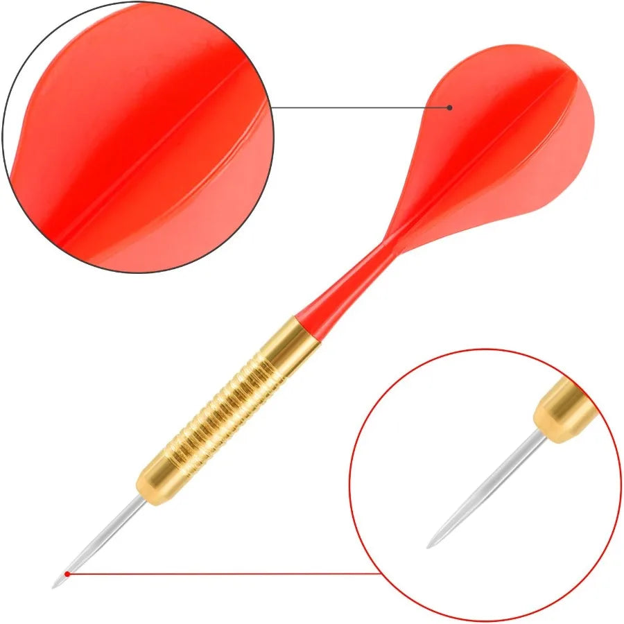 18 Pack Steel Tip Darts 18 Grams