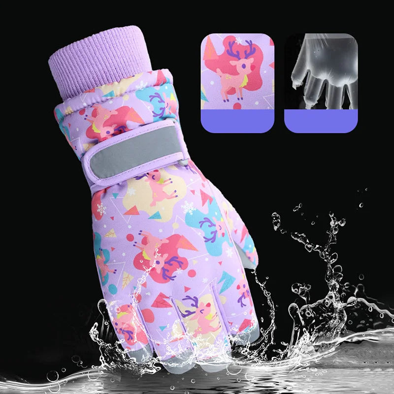 Waterproof Kids Winter Gloves