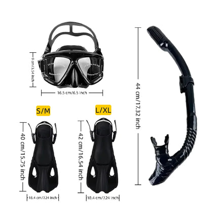 Mask Fins Snorkel Set