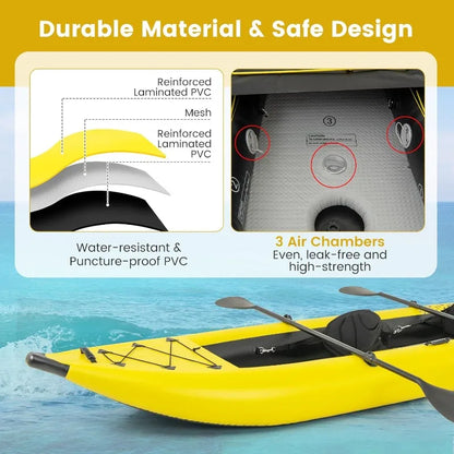 Inflatable Kayak, 12.5Ft