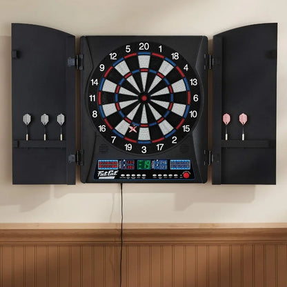 Compact electronic dartboard