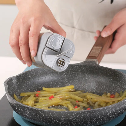 1pc Outdoor Bbq 4-In-1 Transparent Seasoning Box