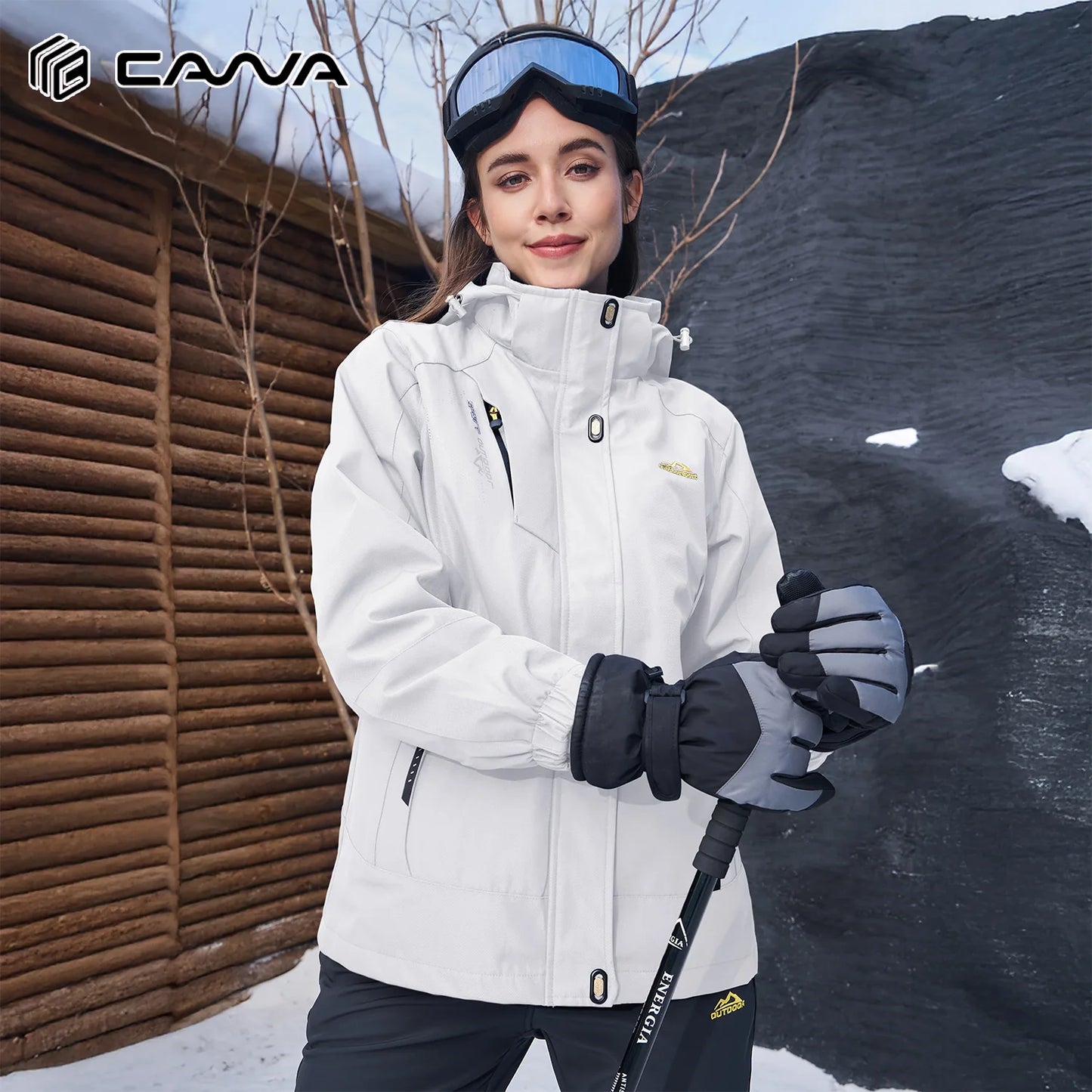 Women's 3-IN-1  Windproof Skiing/ Snowboarding Coat