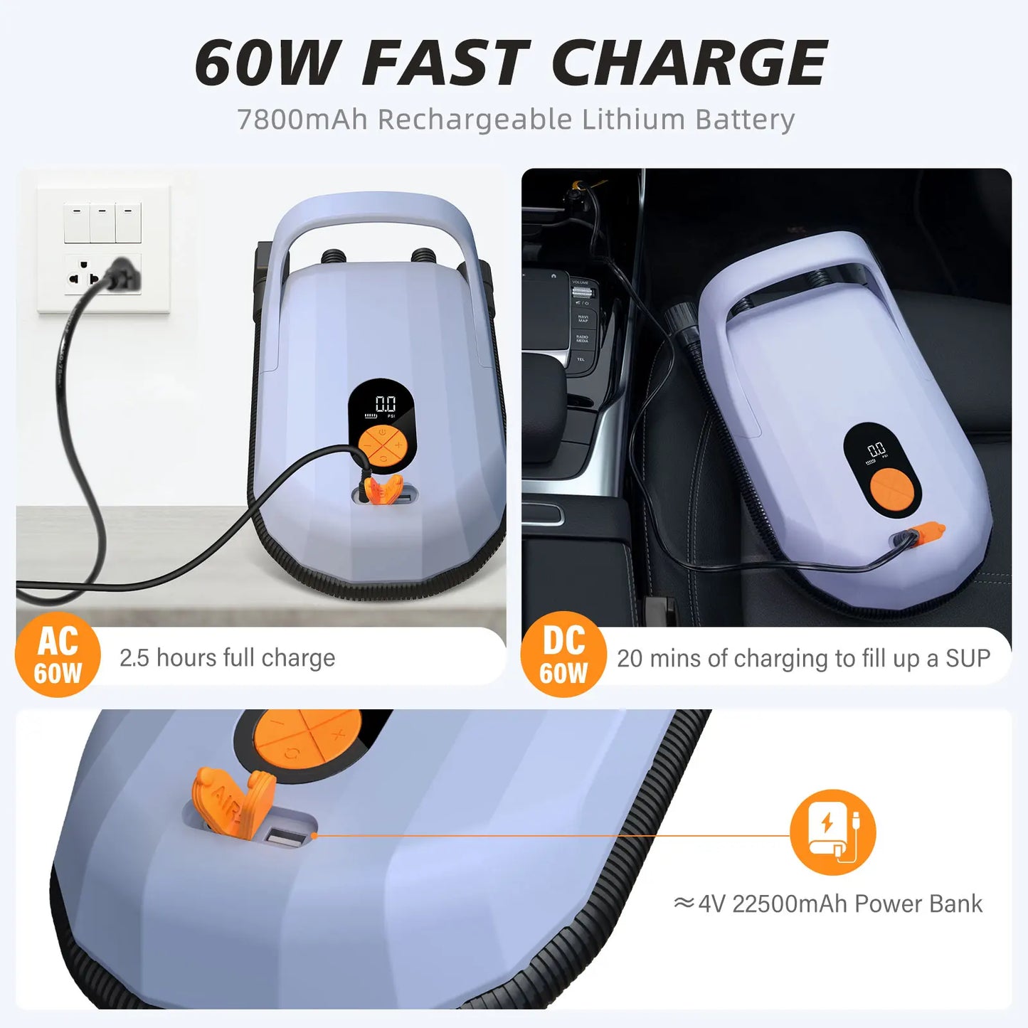 Electric Air Pump with Battery