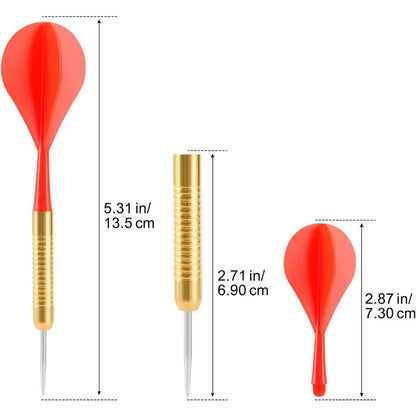 18 Pack Steel Tip Darts 18 Grams