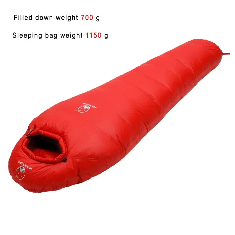 Goose Down Filled Adult Mummy Style Sleeping Bag