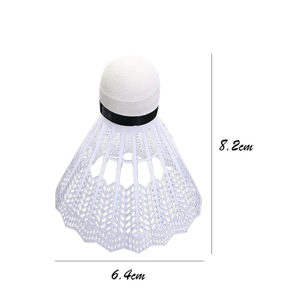 12PCS Plastic Badminton White Shuttlecocks