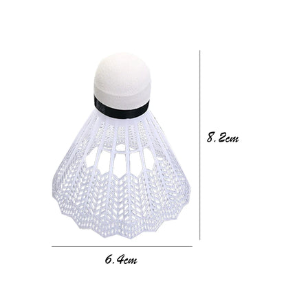 12PCS Plastic Badminton White Shuttlecocks